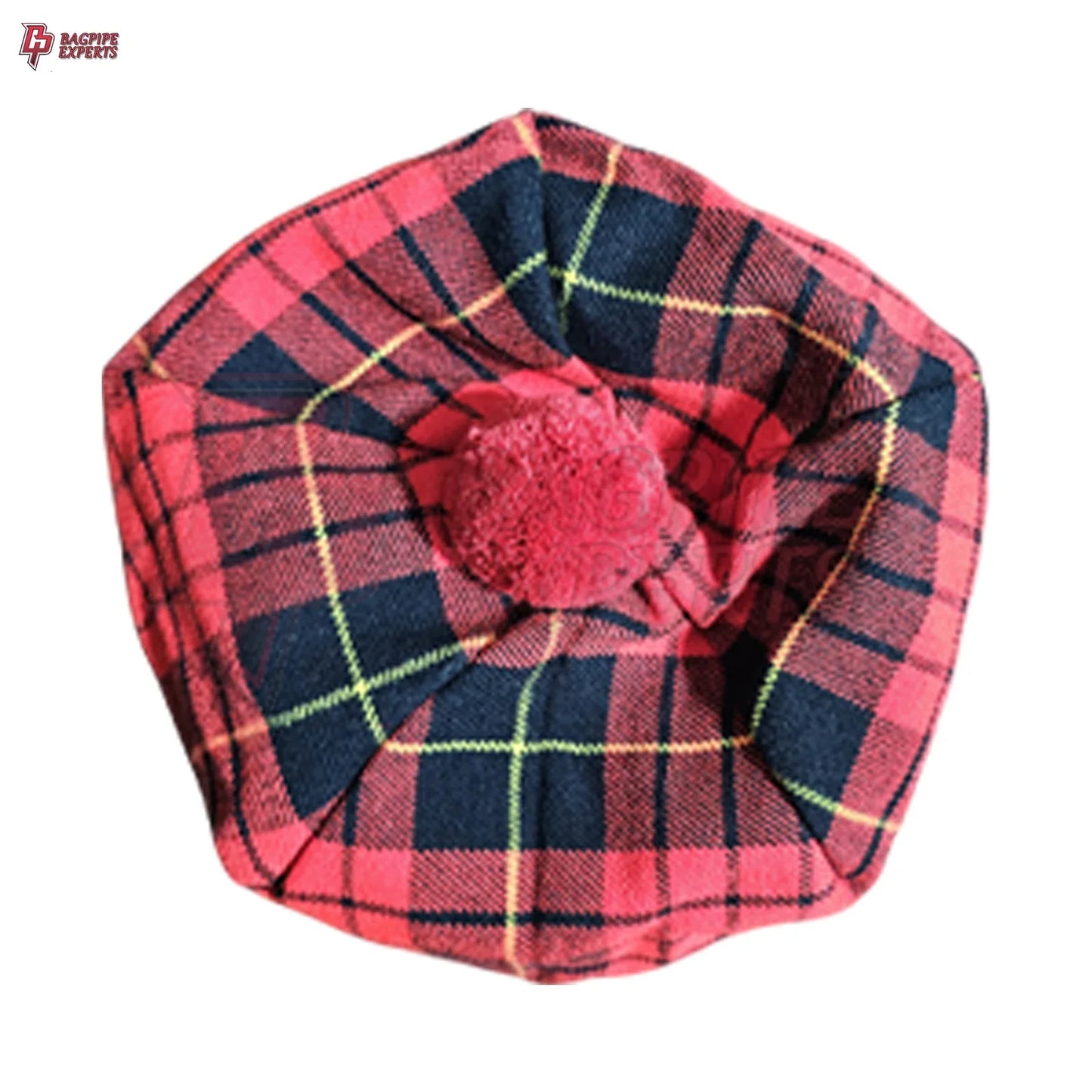 McQueen Modern Tartan Tam O’Shanter – Traditional Scottish Tammy Cap