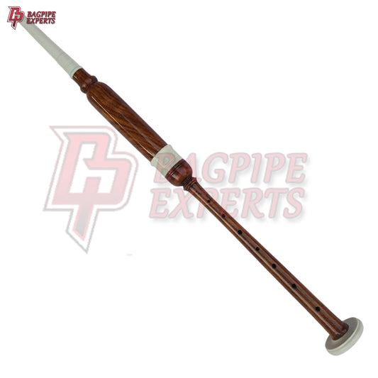 Bagpipe Practice Chanter – Natural Ivory Practice Chanter with Carry Bag for Beginners & Pipers
