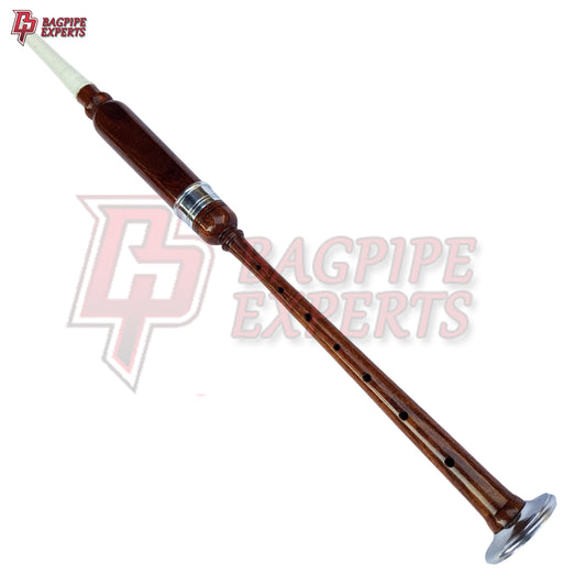 Bagpipe Practice Chanter – Natural Silver Finish with Carry Case