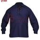 NavyBlue Jacobite Ghillie Shirt – Traditional Highland Renaissance Top