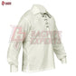Off-White Jacobite Ghillie Shirt – Classic Scottish Highland Lace-Up Top