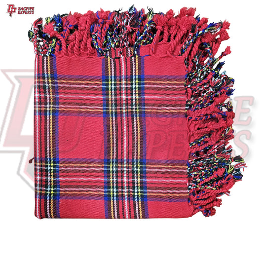 Royal Stewart Tartan Fly Plaid – Traditional Scottish Highland Shoulder Drape