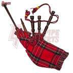 Scottish Mini Bagpipes for Kids – Royal Stewart Tartan Playable Toy Instrument