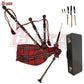 Great Highland Bagpipes – Royal Stewart Tartan with Natural Mounts, Case & Reeds