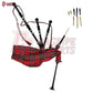 Great Highland Bagpipes – Royal Stewart Tartan with Silver Mounts, Case & Reeds