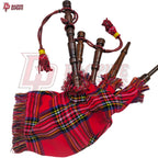 Scottish Mini Bagpipes for Kids – Royal Stewart Tartan Playable Toy Instrument