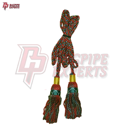 Premium Highland Bagpipe Drone – Royal Stewart Tartan Cord, Traditional Style