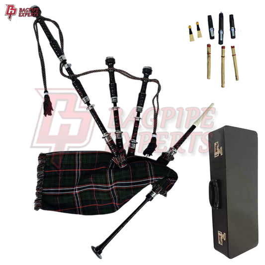 Great Highland Bagpipes – National Scotland Silver Mount with Case & Reeds