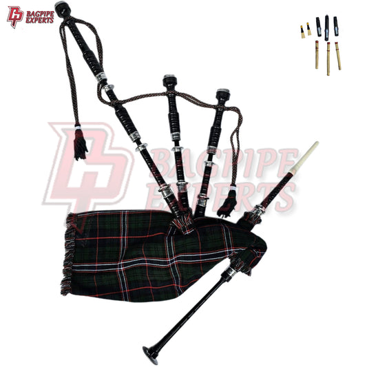 Great Highland Bagpipes – National Scotland Silver Mount with Case & Reeds