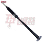 Bagpipe Practice Chanter – Black with Silver & White Tip and Practice Bag