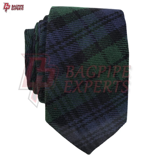 Black Watch Neck Tie – Scottish Tartan Formal Wear for Men