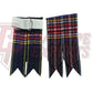Black Stewart Kilt Flashes – Traditional Highland Wear Accessory