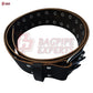 Double Prong Black Leather Belt for Kilt – Heavy-Duty Highland Accessory