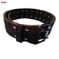 Double Prong Black Leather Belt for Kilt – Heavy-Duty Highland Accessory