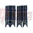 Blue Douglas Kilt Flashes – Traditional Scottish Highland Accessory