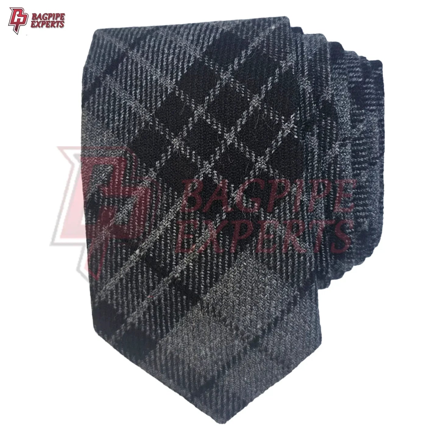 Gray Watch Necktie – Scottish Tartan Formal Tie for Weddings & Events