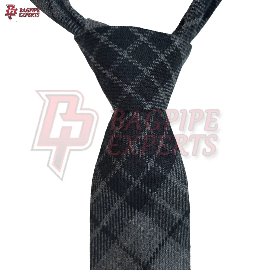 Gray Watch Necktie – Scottish Tartan Formal Tie for Weddings & Events