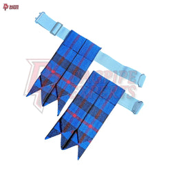 Elliot Tartan Kilt Flashes – Classic Clan Pattern Sock Garters for Highland Dress