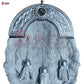Premium Grey Fur Dress Sporran – Chrome Cantle with Intricate Celtic Design
