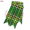 Irish Green Tartan Kilt Flashes – Traditional Sock Garters for Highland Dress