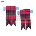 Robertson Red Tartan Kilt Flashes – Traditional Scottish Highland Accessory
