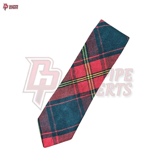 Ulster Red Neck Tie – Scottish Tartan Formalwear Accessory for Men