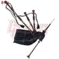 Great Highland Bagpipes – National Scotland Tartan with Natural Mounts, Hard Case & Reeds